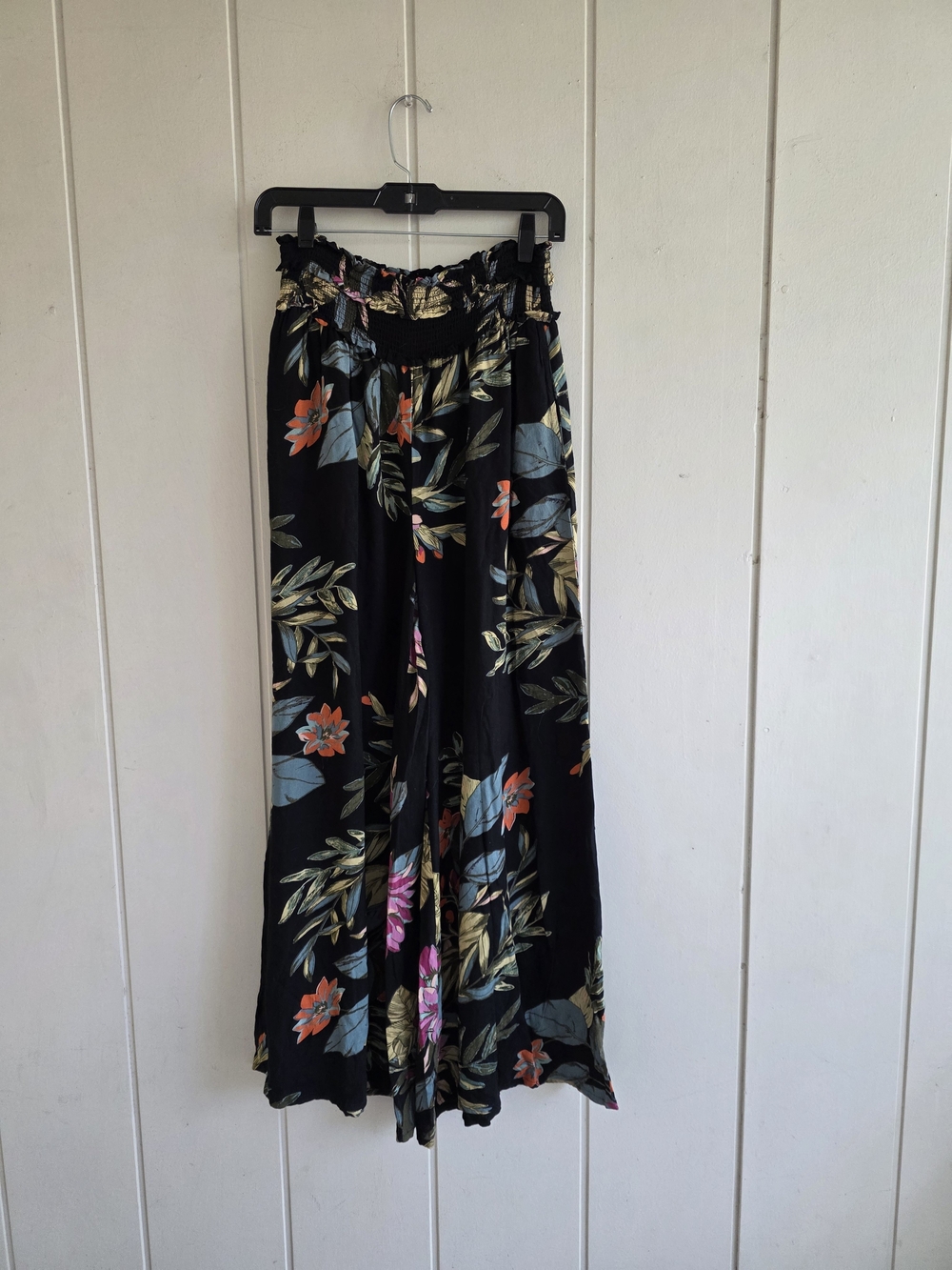Patrons Of Peace Tropical Floral Wide Leg Pants Flowy Festival Bohimian Large